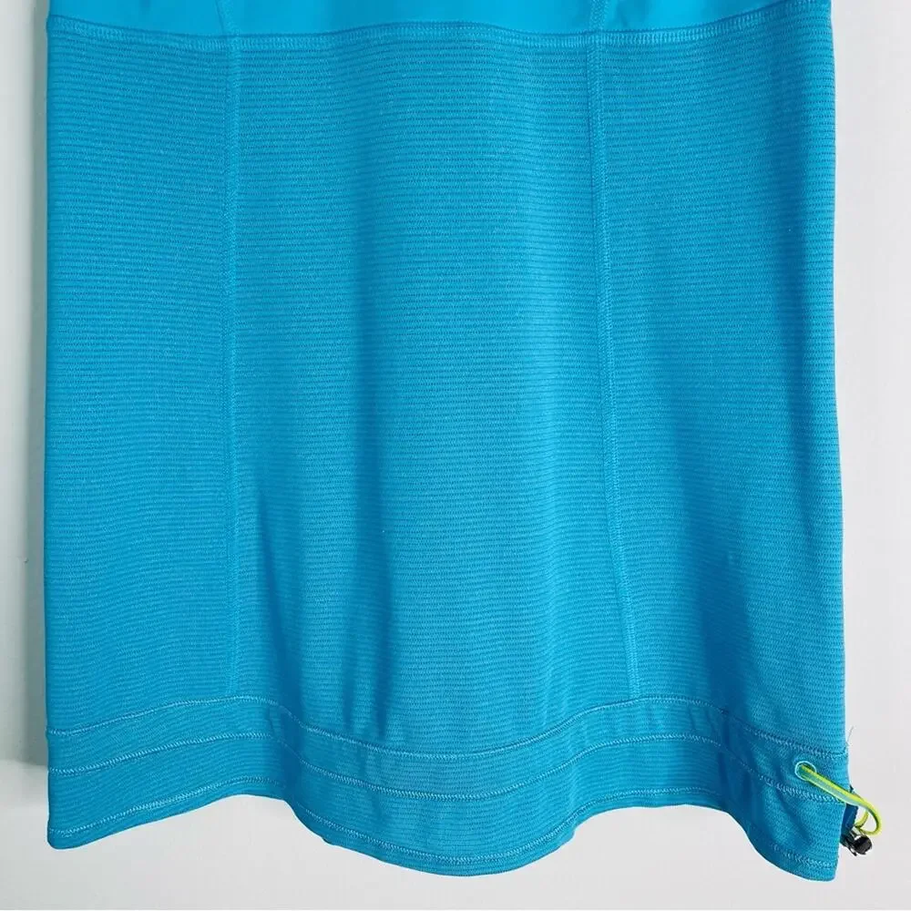 Lululemon blue Ra Ta Ta topper cinch athletic activewear tank top 6